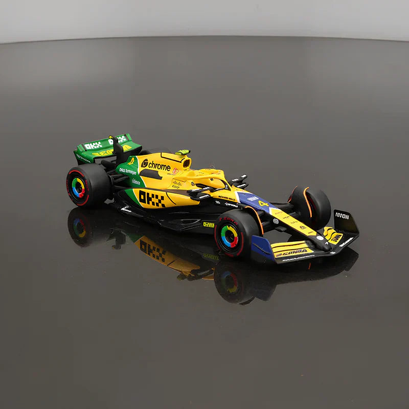 Miniatura 1:43 Mclaren MCL38 Senna Tribute (2024) - 13cm